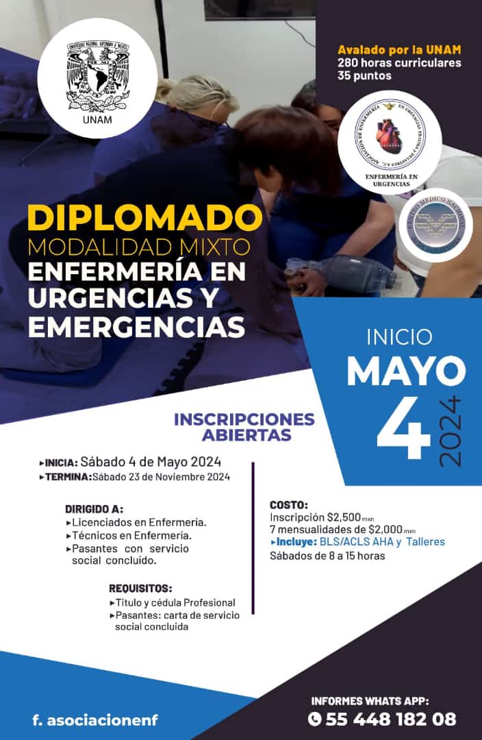 Diplomado Enfermería en Urgencias y Emergencias 2024